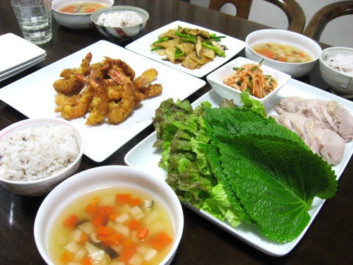 韓国料理サランヘヨ♪ I Love Korean Food-ほんだ家の晩ご飯