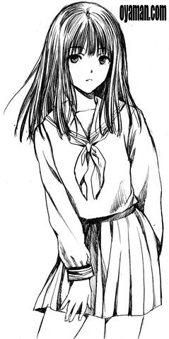 黒髪セーラー服