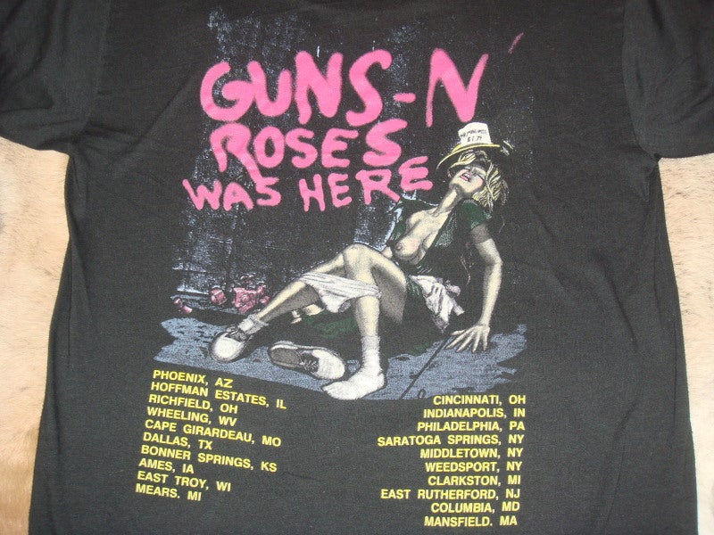 80'S ヴィンテージ GUNS N'ROSES（ガンズ＆ローゼズ） ロックTシャツ