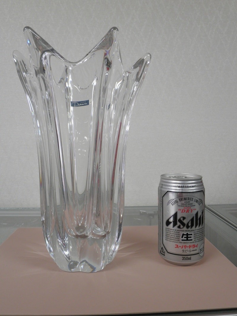 DAUM（ドームクリスタル）クリスタルガラス 花瓶 フラワーベース 透明（クリア） | アンティーク彦根オーナーの娘のブログ（神奈川県