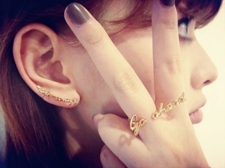 ete × 一ツ山佳子 コラボ メッセージ ピアス タトゥー K10 K18