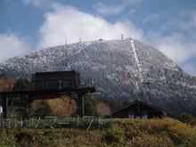 $飯山お食事自然食れすとらん経営・藤村綾子のブログ-横手山に初雪