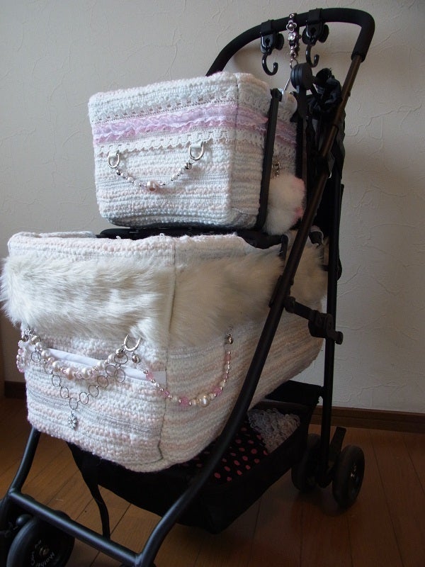 ペットカート! マザーカートの着せ替えカバーをハンドメイド