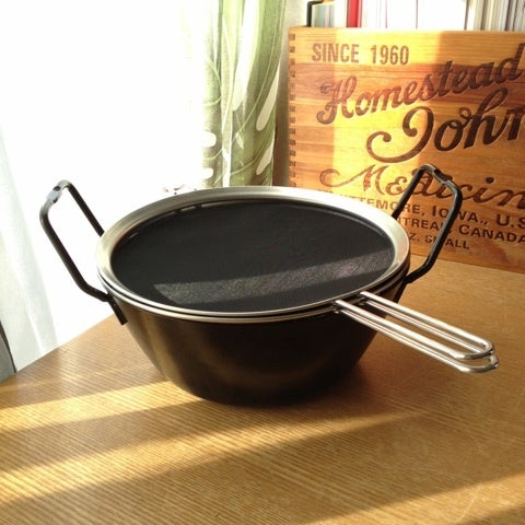 有元葉子さんの鉄の揚げ鍋（22cm）3点セット | いろいろごはん・いろいろばなし。