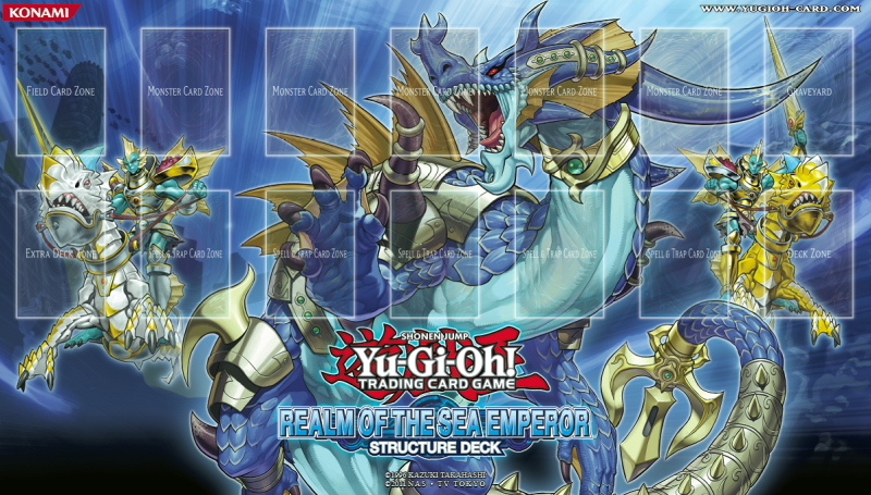 遊戯王英語版 公式プレイマット 炎王と海皇プレイマット | 遊戯王 英語
