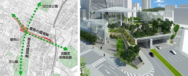 特選街情報 NX-Station Blog-虎ノ門ヒルズの地上部分イメージ