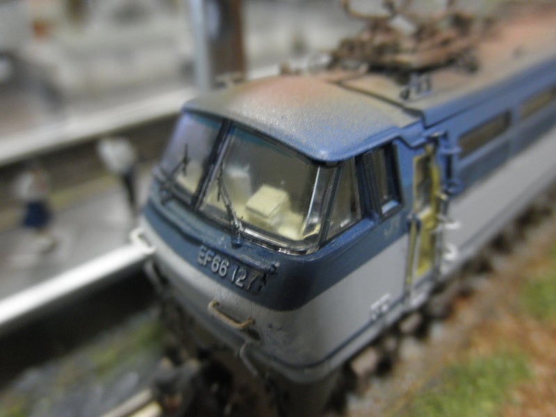 Nゲージ 鉄道模型 KATO製 EF66-127号機 吹田 加工 ウェザリング仕様