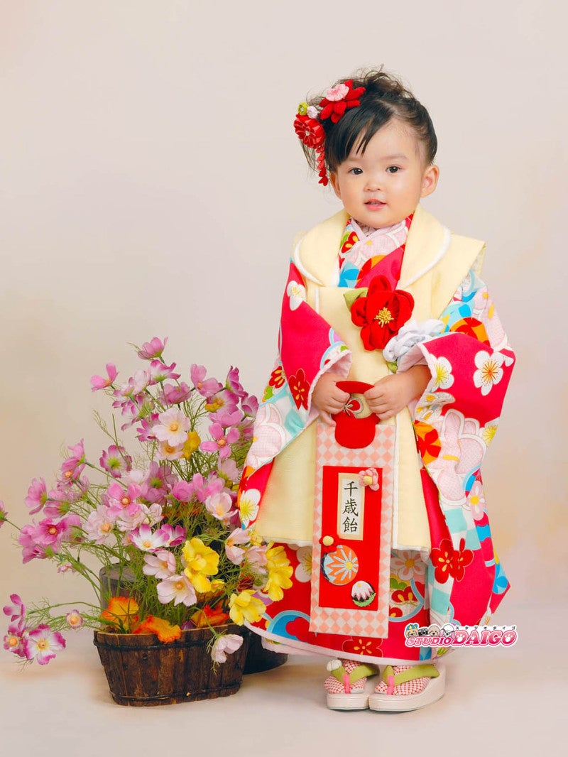 七五三のお写真です〜3歳女の子 | 京都 滋賀の写真館 貸衣裳 スタジオ醍醐