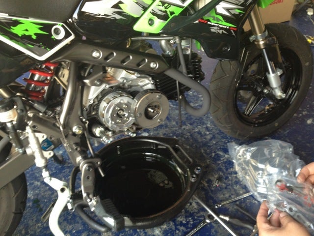 新型KSR110、マニュアルクラッチ化 | ガレージの隅っこ日記