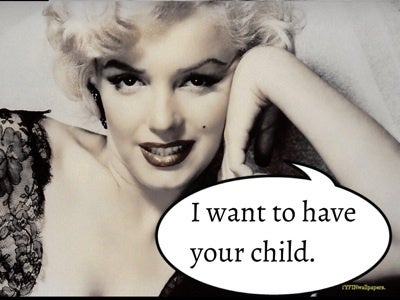 マリリン・モンローがアインシュタインに「あなたの子供が欲しい