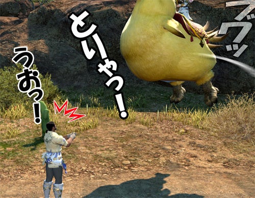 でぶチョコボと楽しそうなエレゼン | FF14ってなんなんだろう でぶチョコボと楽しそうなエレゼン | FF14ってなんなんだろう