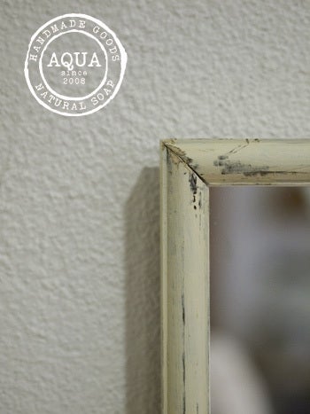 DIY*598円のカインズの鏡をアンティーク風リメイク | AQUAのくらし++