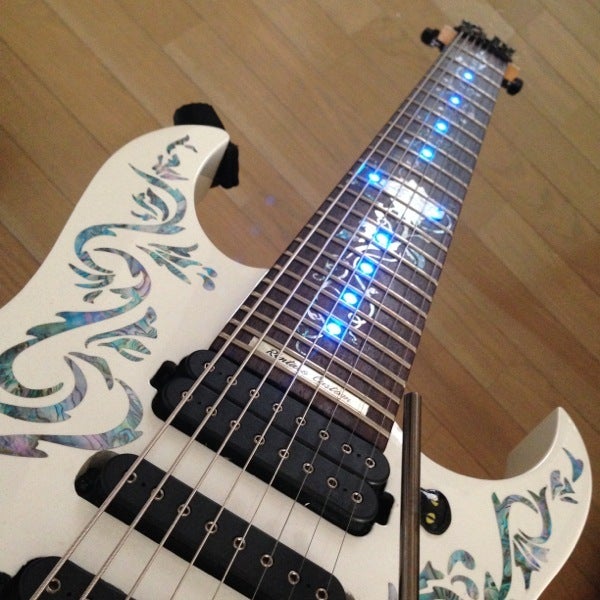 8弦ギター用Floyd Rose搭載 白焼さん(Ibanez RG2228A)の改造点 8弦ギター用Floyd Rose搭載 白焼さん(Ibanez RG2228A)の改造点