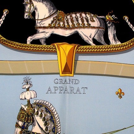HERMES エルメス スカーフ 1962年 Grand Apparat 盛装の馬 | 【Kio 