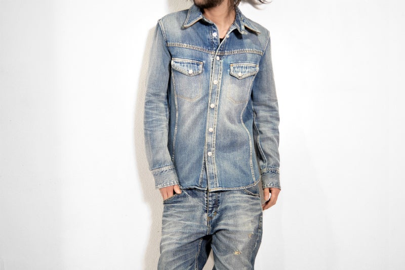 BACKLASH THE LINE denim shirt | ks clothing Styling Blog