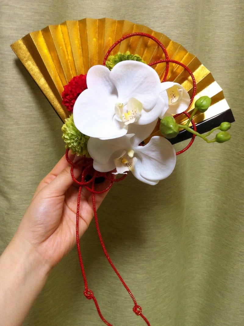 和装扇子ブーケ・髪飾り | ☆さほこの花嫁にっき☆ 和装扇子ブーケ・髪飾り | ☆さほこの花嫁にっき☆