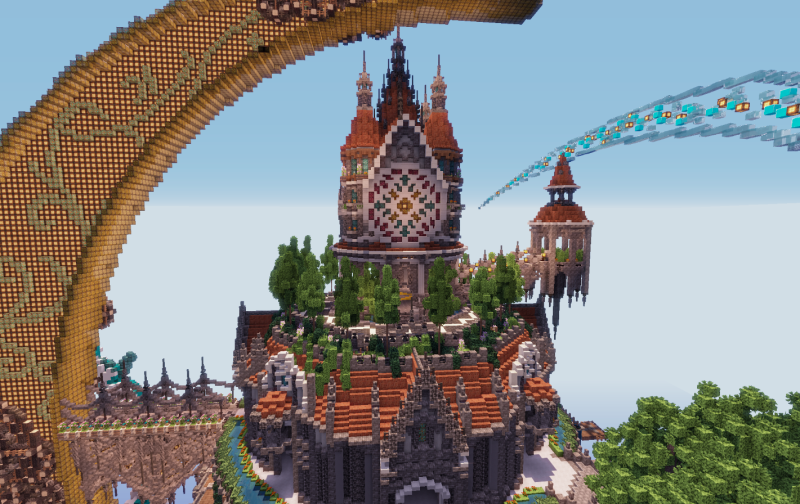 minecraft　空島　天空の城　月の城