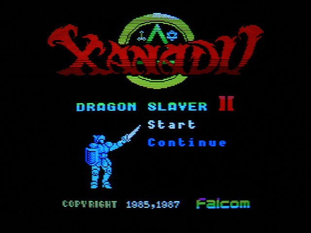 MSX用ソフト ザナドゥ XANADU （ファルコム falcom） 1987年 