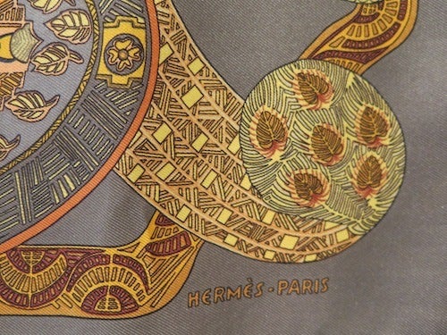 HERMES エルメス スカーフ 1991年 Art des Steppes ステップ美術 HERMES エルメス スカーフ 1991年 Art des Steppes ステップ美術
