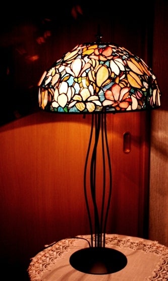 マグノリア（モクレン）ランプ | ステンドグラス アトリエR