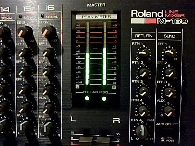 Rolandミキサー「M-160」を導入しました♪ | NOZ's Stylish Sound♪