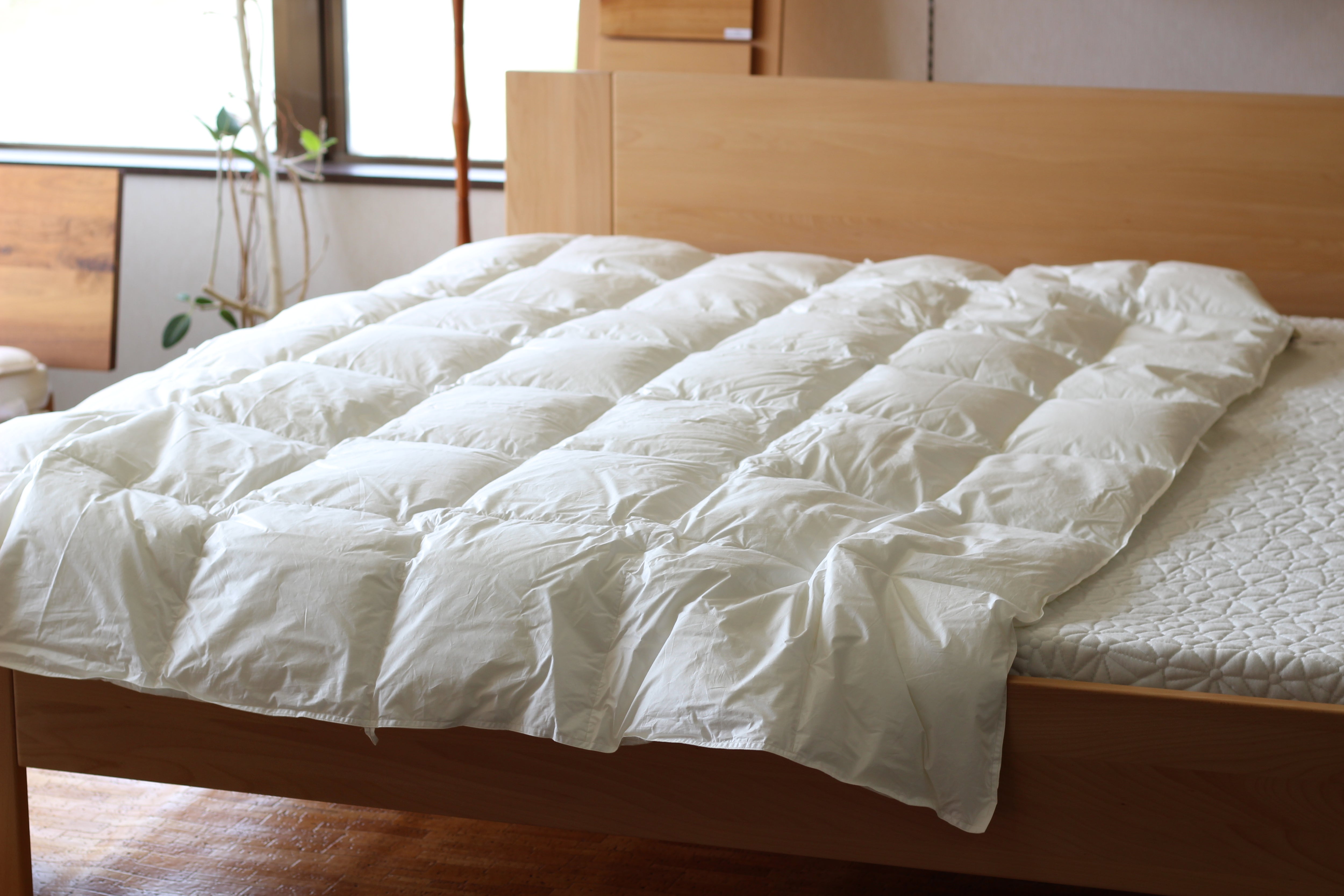 日本最軽量の綿100％生地を使って羽毛布団をお仕立てしました。 | オーダーメイド枕とベッドの店 快眠屋おの | 三重県伊勢市