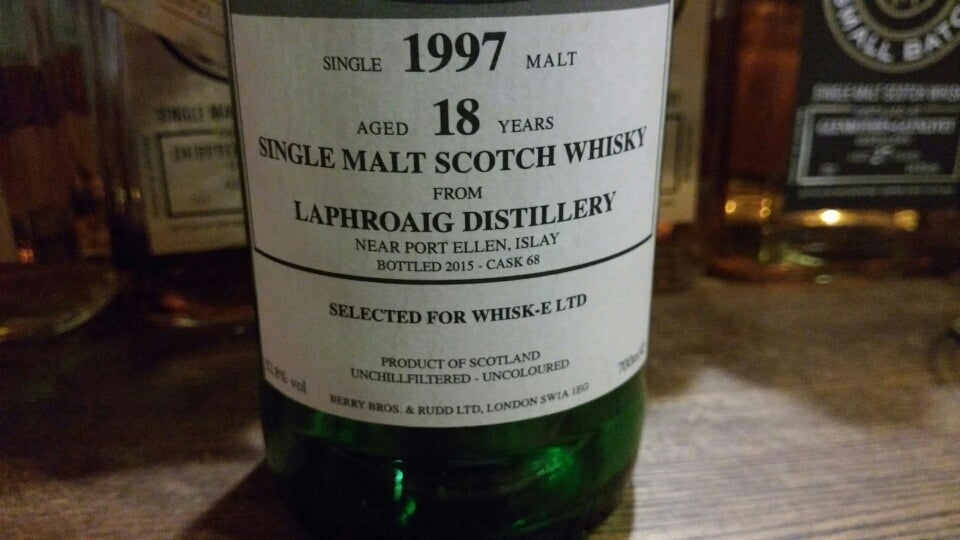 130.ラフロイグ 1997 18年 レトロラベル for Whisk-e 52.8％ BBR