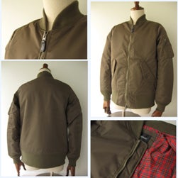 NEVERTRUST(ネバートラスト)/MA-1(NJC-16501) Olive | Help - 神戸栄町