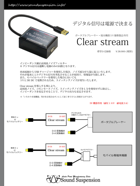 サウンドサスペンション　クリアストリーム