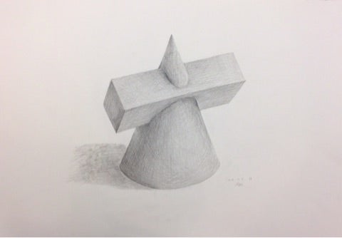 石膏像幾何形体 デッサンについて | 「絵の教室」大木図画工房のブログ