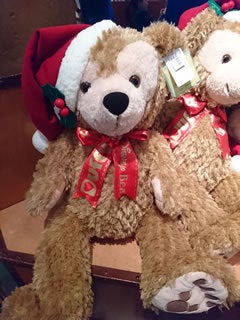 ダッフィーぬいぐるみ(Mサイズ)&ジェラトーニのリース(クリスマス