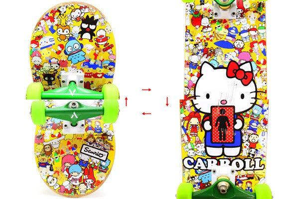 GIRL SKATEBOARDS ガールスケートボード × SANRIO サンリオ キャラクターデザイン デッキボード 板 イエロー