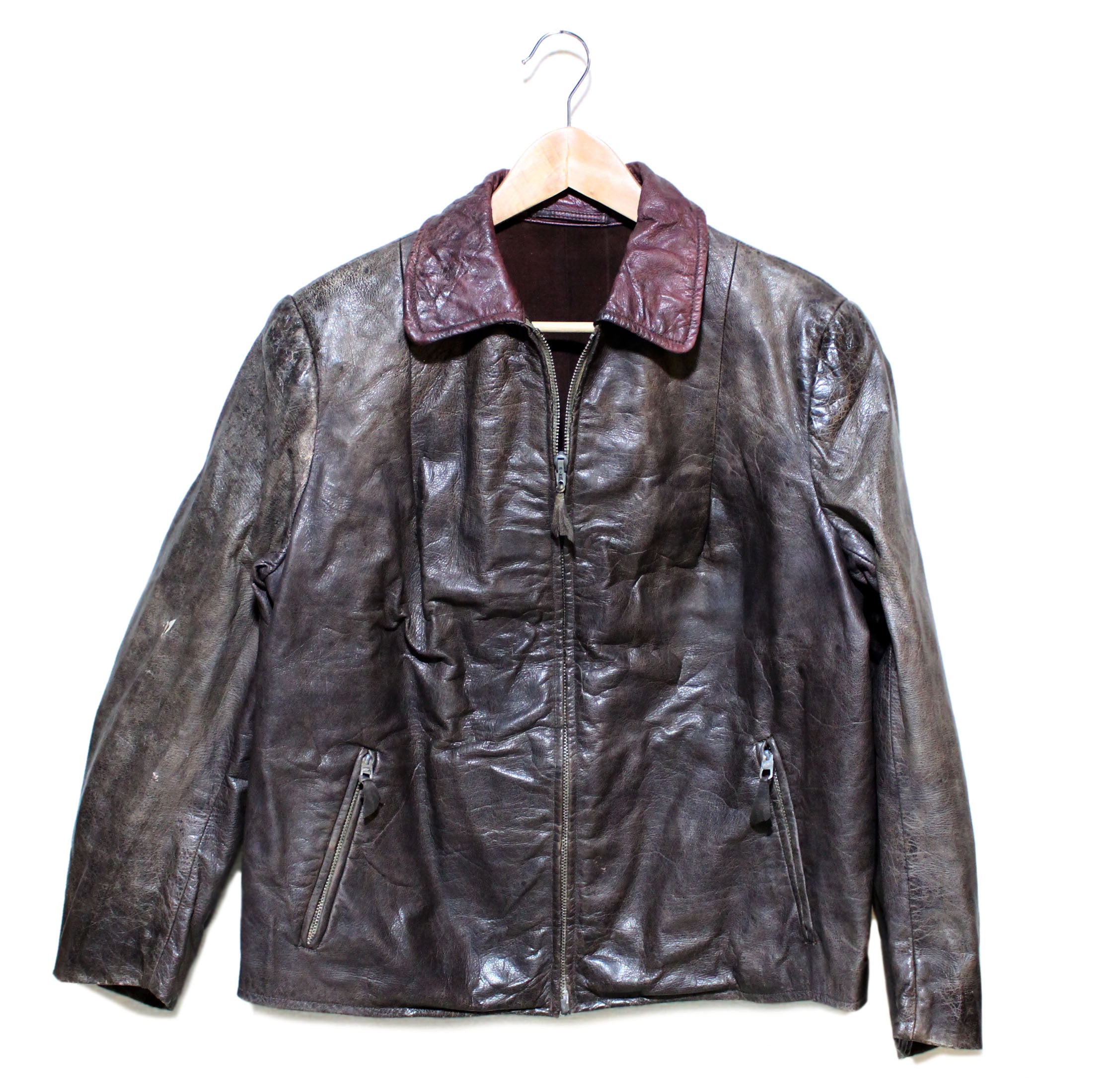 Euro Vintage 1940-50's Leather JKT / #9 | ＵＬＬ 
