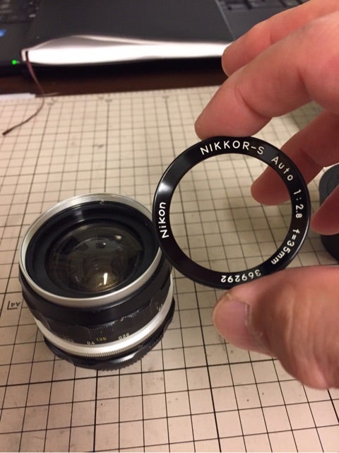 NIKKOR-S Auto 28mm f3.5 レンズ分解&Ai 改造 | うめこの NIKKOR-S Auto 28mm f3.5 レンズ分解&Ai 改造 | うめこの