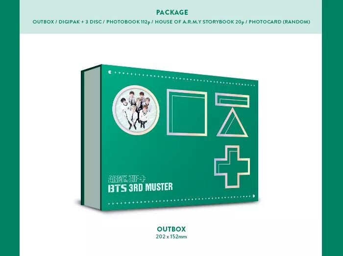BTS 防弾少年団 3RD MUSTER ARMY. Zip + DVD 韓国盤