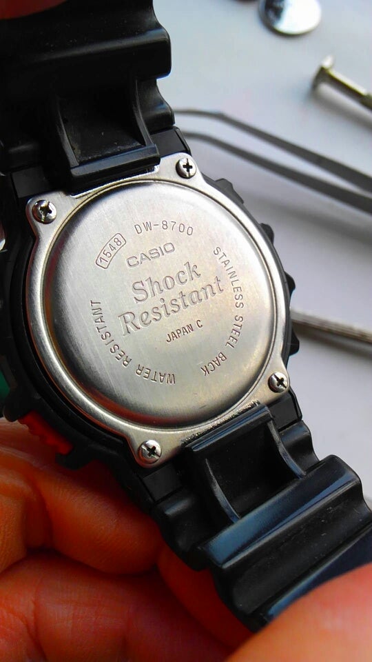 G-SHOCK DW-8700 電池交換☆ 2 ☆ | まっけんのブログ