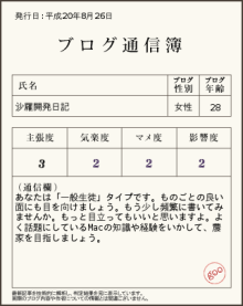 ブログ通信簿3