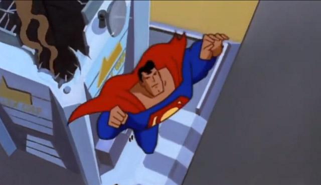マン オブ スティール のトレイラーを スーパーマン のアニメで