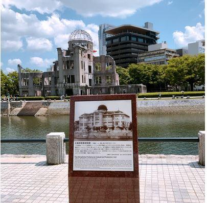 加護亜依が広島・平和記念公園で世界平和を祈念