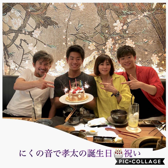 三浦りさ子、次男の誕生日を家族でお祝い「また行きたい」