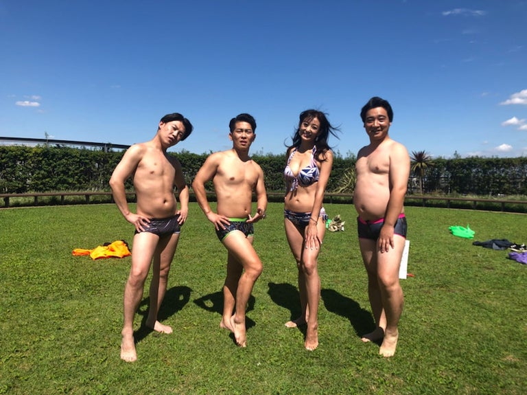 中島史恵、ジャンポケと水着姿を披露「皆様ありがとうございました！」
