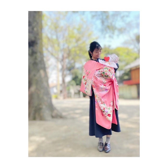 三倉茉奈、娘のお宮参りを報告「娘の成長と幸せを願って」