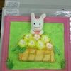 手作り♪花かごを持ったｳｻｷﾞ＊スクーリングの課題＊の画像