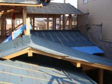 今日の(有)OSCM住宅工房の動き-はまだの家屋根下地1