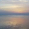 沖縄　ビーチで夕日３の画像