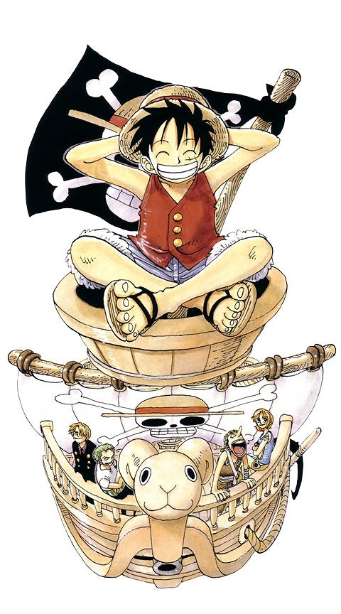 One Piece ワンピース ルフィ メリー号 携帯待受 ピポパポ アニメ画像 待ち受けサイト