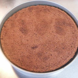 サンドした生チョコレートケーキ