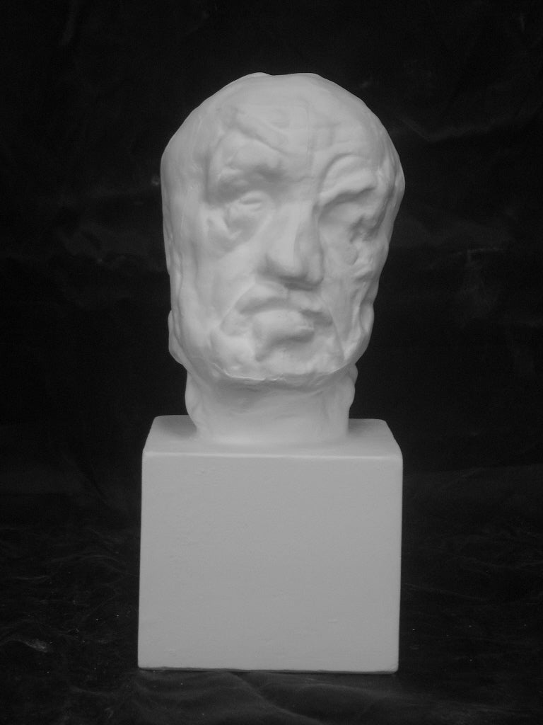 A-377 鼻のつぶれた男首像（小） | きょうの石膏像