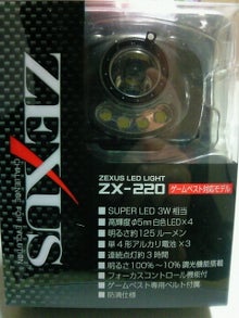 ZEXUS LED LIGHT ZX-220 | こぢこぢのフリータイム