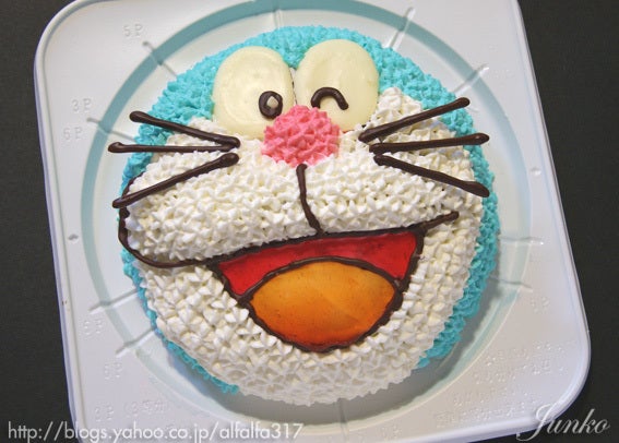 リベンジ ドラえもんのキャラクターケーキ レシピ ちょっとの工夫でかわいいケーキ